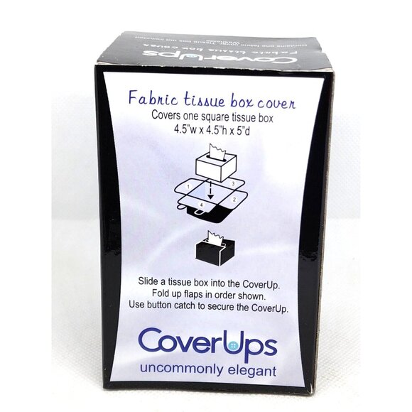 Cover Ups Uncommonly Elegant Yellow Fabric Tissue Box Cover for Stylish Home - Picture 4 of 9